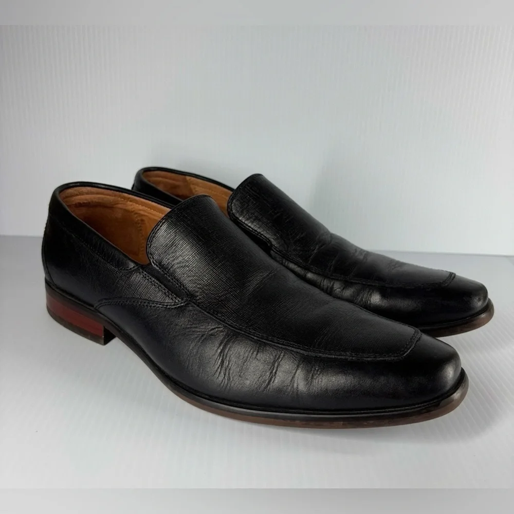 Florsheim Shoes Mens 7 Leather Postino Moc Toe Venetian Slip On Loafer Office